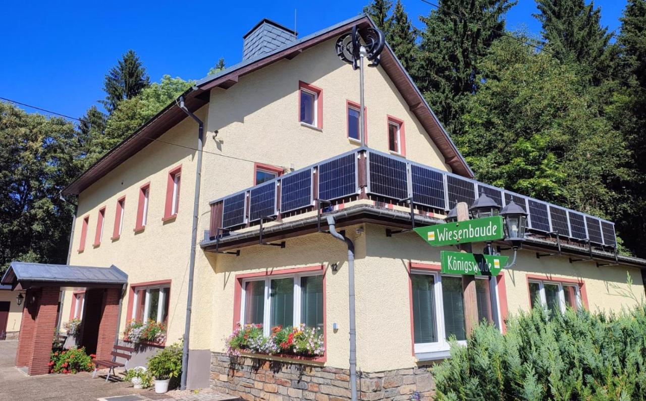 Appartement Haus Wiesenbaude à Bärenstein Extérieur photo